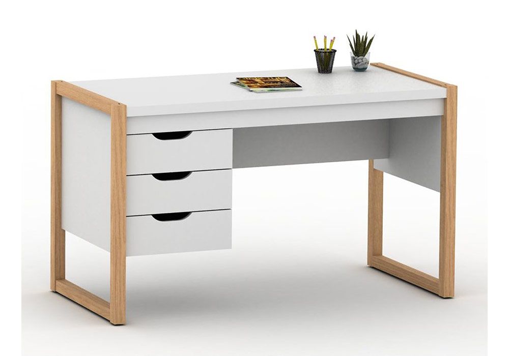 Bureau 3 Tiroirs Guetta Mobilier moderne, pratique et simple - Kit-M