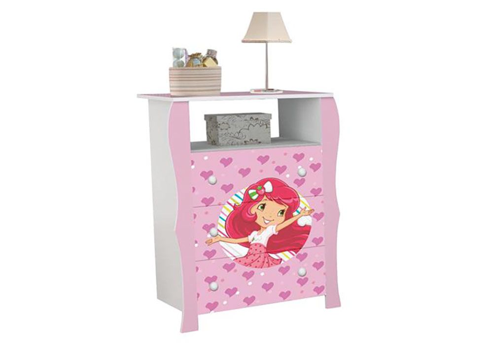 Commode 3 Tiroirs (Chambre Lara Rose) Les Chambres d'Enfants reunion pas cher