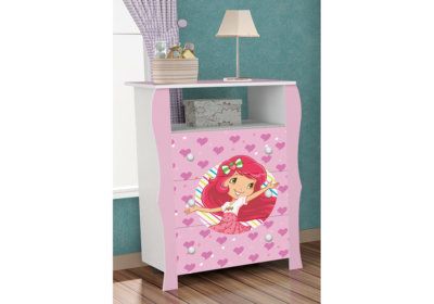 Commode 3 Tiroirs (Chambre Lara Rose) Les Chambres d'Enfants reunion pas cher