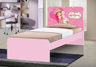 Lit 90x190cm sans Tiroir (Chambre Lara Rose) Les Chambres d'Enfants reunion pas cher