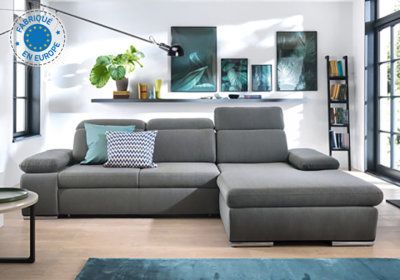 Salon d’Angle Convertible Avance Recul Focus Les Salons & Fauteuils reunion pas cher