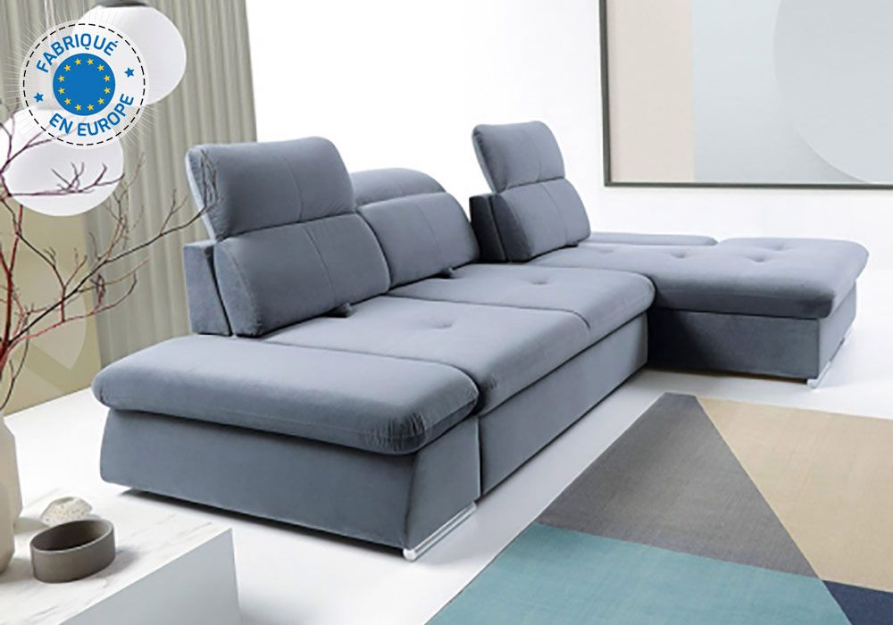 Salon d’Angle Convertible Avance Recul Focus Les Salons & Fauteuils reunion pas cher