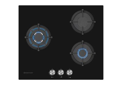 Plaque de Cuisson Vitrée 3 Feux Gaz Westpoint (WGUM-63020NGC) Exclu Kit-M !!! reunion pas cher