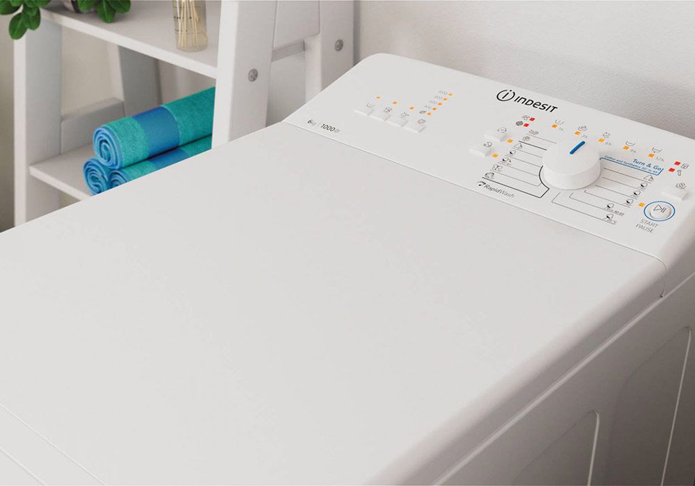 Lave-Linge Top 6.5kg Indesit (BTWNL60400FR) L'Électroménager reunion pas cher