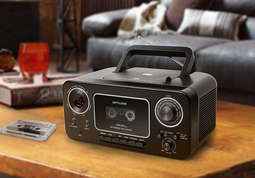 Soundmaster SRR70TI Rétro enregistreur de cassette radio avec DAB USB