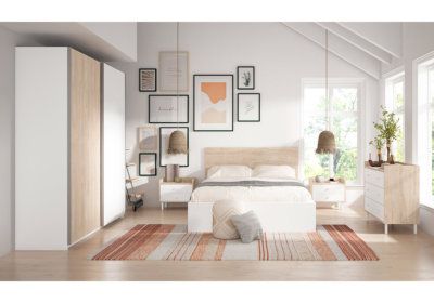 Lit LED 140x190cm (Collection Olivia) Les Chambres à Coucher reunion pas cher