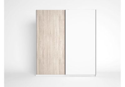 Armoire 2 portes Coulissantes (Collection Sahara) Les Chambres à Coucher reunion pas cher