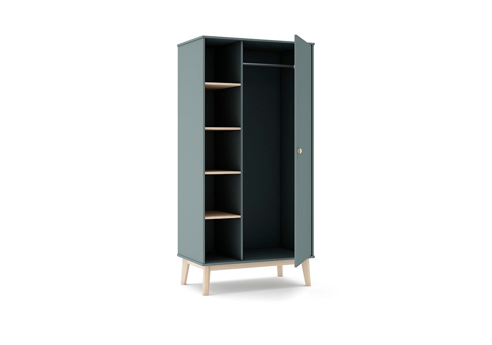 Armoire 1 Porte avec Étagères (Collection Chambre Enfant Esteban) LES BONNES AFFAIRES Les meubles qu'on aime ! 2