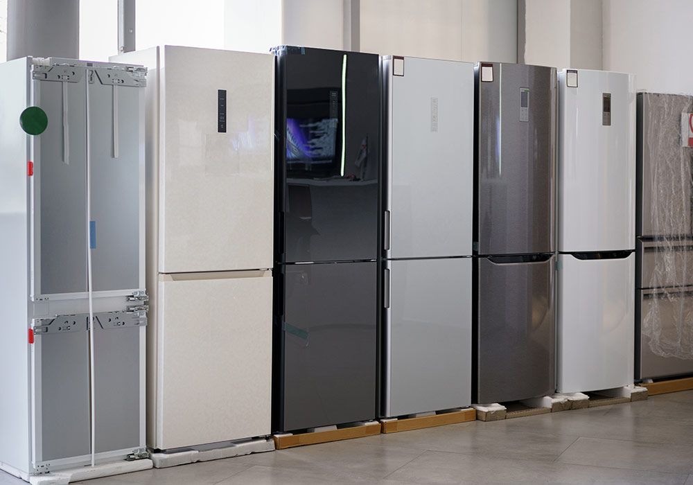 row-fridges-household-appliances-store