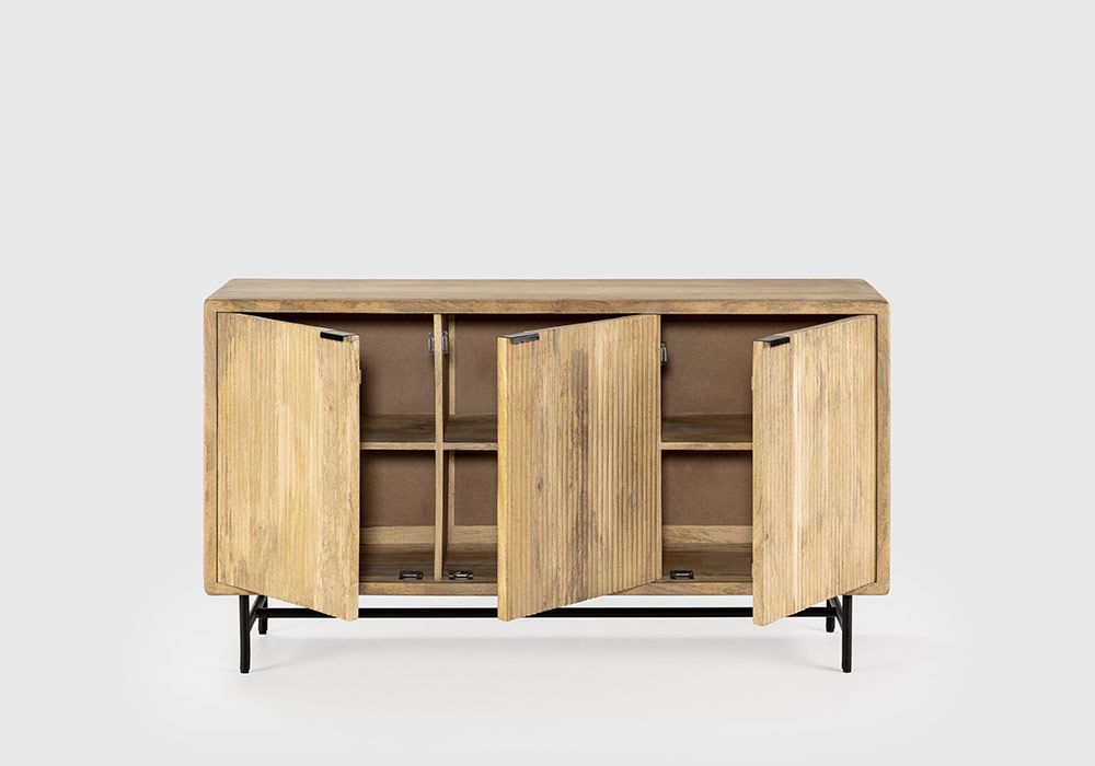 Buffet Bas 3 Portes en Bois de Manguier (Collection Mundra) Les Meubles Exotiques Les meubles qu'on aime ! 2