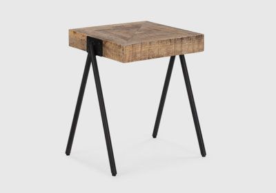 Table de Coin en Bois de Manguier Indra Les Meubles Exotiques Les meubles qu'on aime !