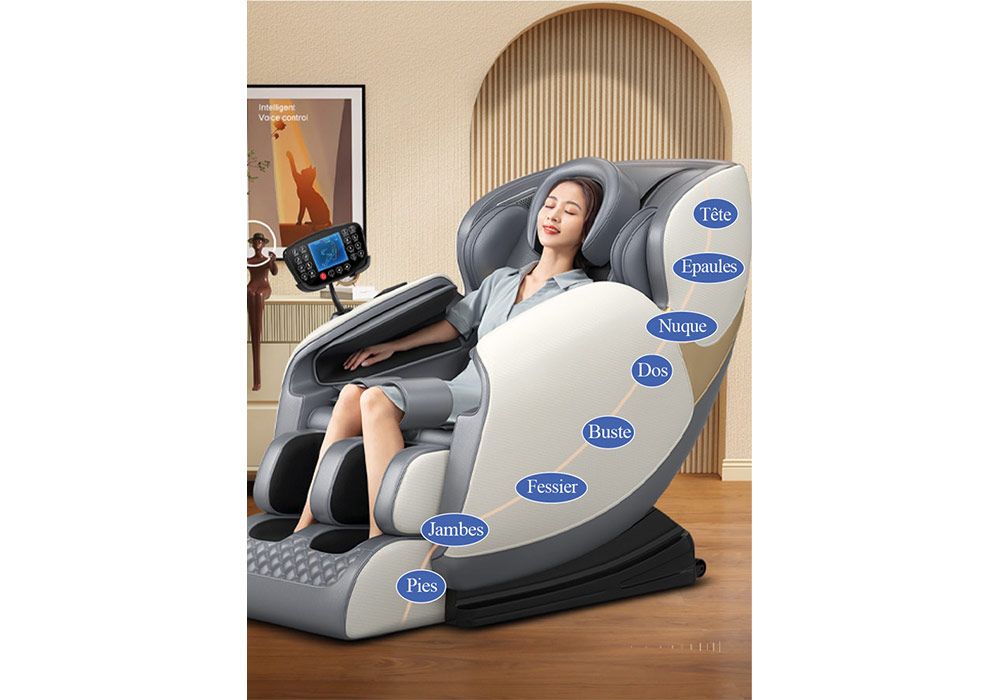 Fauteuil de Massage Relaxant Solaria Top Relax Noir LES BONNES AFFAIRES reunion pas cher