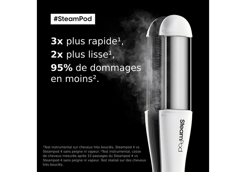 Lisseur Boucleur Vapeur SteamPod 4 L’Oréal Professionnel LES BONNES AFFAIRES reunion pas cher