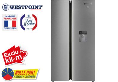 Réfrigérateur Américain 2 Portes Westpoint (WSTW-55F23.EWDI) Exclu Kit-M !!! reunion pas cher