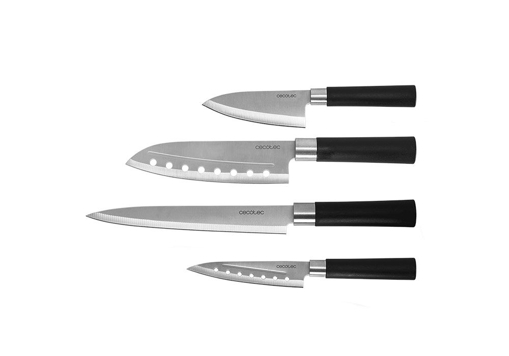 Set 4 Couteaux de Cuisine Santoku Cecotec (01002) Exclu Kit-M !!! reunion pas cher