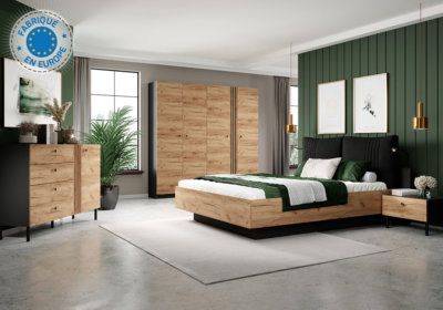 Lit Environnement 160x200cm (Collection Deco) Les Chambres à Coucher reunion pas cher