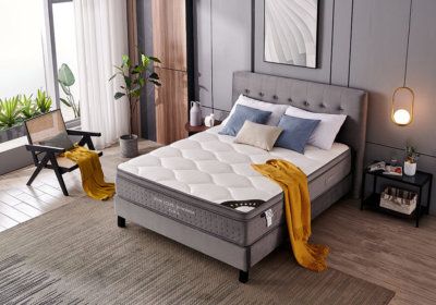 Lit 160x200x33cm Jean-Louis Scherrer BED Gris (HB001) Jean-Louis Scherrer Literie reunion pas cher