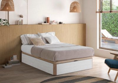 Lit Coffre 140x190cm Hypnos Les Chambres à Coucher reunion pas cher