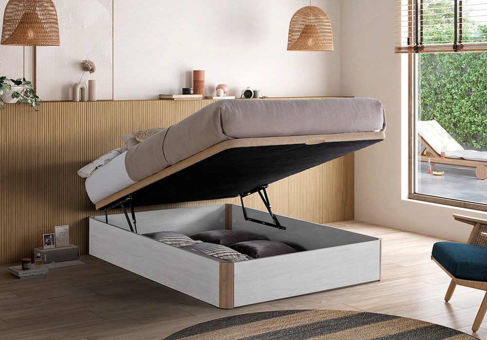 Lit Coffre 140x190cm Hypnos Les Chambres à Coucher reunion pas cher