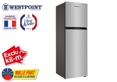 Réfrigérateur 2 Portes Gris 249L Westpoint (WNTW27F23.EI) Exclu Kit-M !!! reunion pas cher