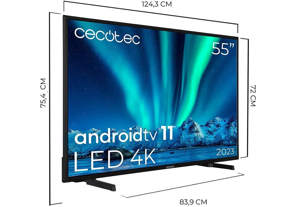TV LED 4K 139cm Cecotec (ALU00055) Exclu Kit-M !!! reunion pas cher