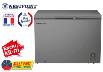 Congélateur Coffre 282L Westpoint Silver (WBXN-31E21.ELS) Exclu Kit-M !!! reunion pas cher