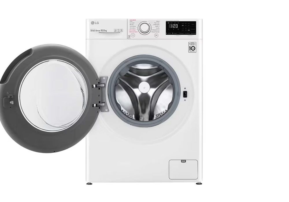 Lave Linge Direct Drive 10.5KG LG (F14V33WHS) L'Électroménager reunion pas cher