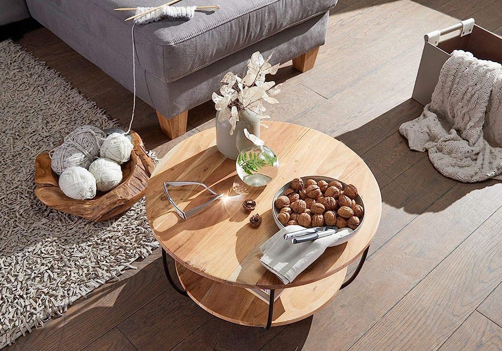 Table de Salon Jameca Les Meubles en Bois de Manguier reunion pas cher