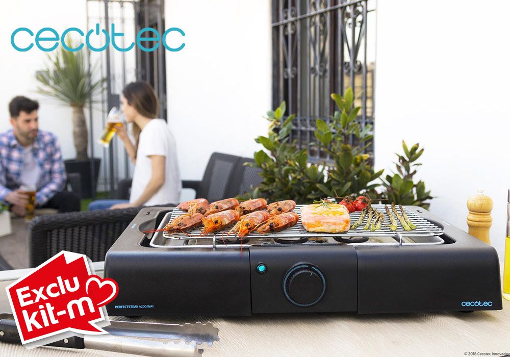Barbecue Électrique PerfectSteak 4200 Way Cecotec (03048) Exclu Kit-M !!! reunion pas cher