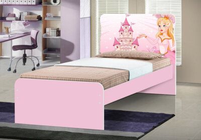 Lit 90x190cm Hugo sans Tiroir (Collection Princesa Rose) Les Chambres d'Enfants reunion pas cher