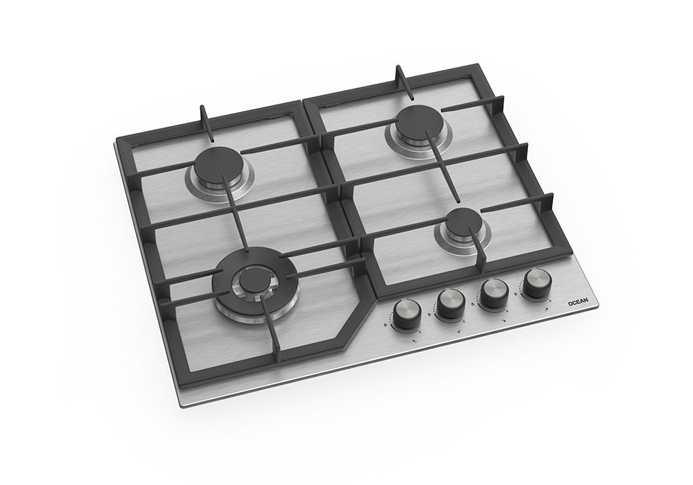 Plaque de Cuisson 3 Feux Gaz Inox (JYS3004) - Kit-M