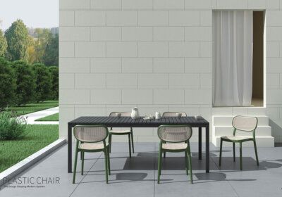 Ensemble Table Rectangulaire avec 6 Chaises de Jardin Les Jardins & Terrasses Les meubles qu'on aime !