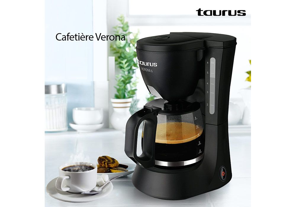 Cafetière Filtre 6 Tasses Taurus (Verona 6) - Anti-gouttes Kit-M