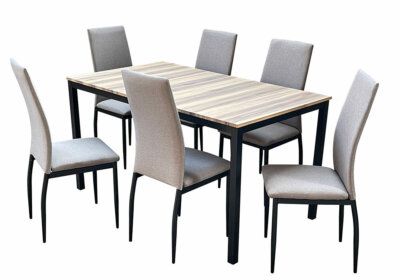 Ensemble Table à Manger avec 6 Chaises Les Salles à Manger Les meubles qu'on aime !