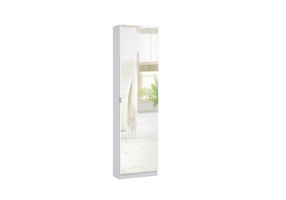 Armoire à Chaussures Colonne 1 Porte avec Miroir Zuma Les Meubles Chaussures & Petits Meubles reunion pas cher