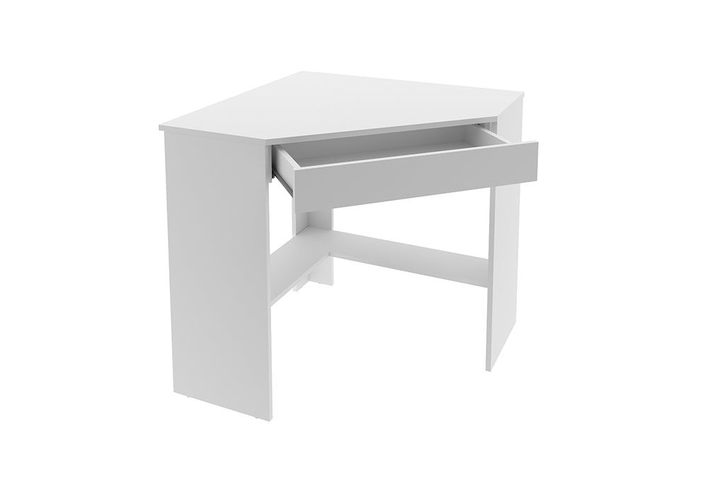 Bureau d’Angle 1 Tiroir Blanc Les Bureaux Les meubles qu'on aime ! 2