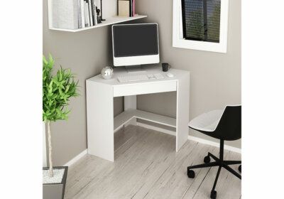 Bureau d’Angle 1 Tiroir Blanc Les Bureaux Les meubles qu'on aime !