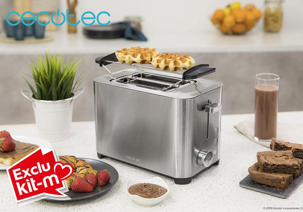 Toaster Double Fente YummyToast Cecotec (08011) - 850W Kit-M
