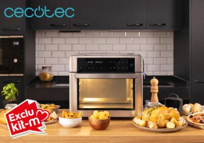 Mini-Four Friteuse Bake&Fry 3000 Steel Touch Cecotec (02258) Exclu Kit-M !!! Les meubles qu'on aime !