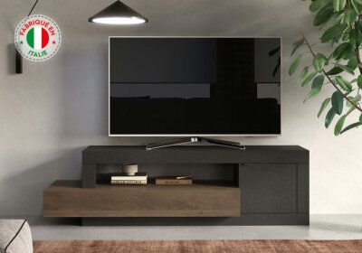 Meuble TV 1 Porte 1 Tiroir (Collection Jana Lava/Mercure) Les Meubles de Complément Les meubles qu'on aime !