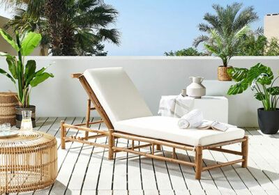 Chaise Longue en Bambou Pauline Les Jardins & Terrasses Les meubles qu'on aime !
