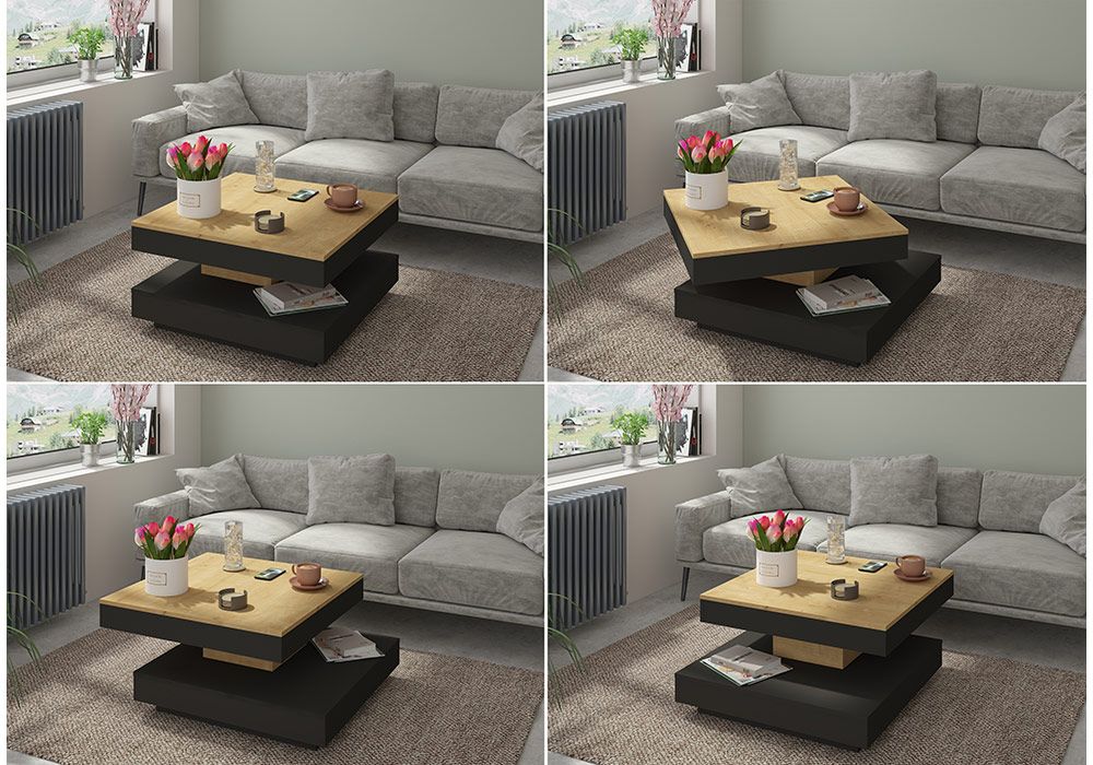 Table de Salon avec Plateau Pivotant Soho Les Meubles de Complément Les meubles qu'on aime ! 2