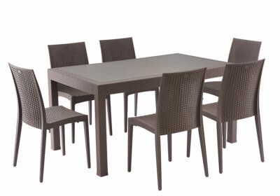Ensemble Table à Manger avec 6 Chaises Les Jardins & Terrasses Les meubles qu'on aime !