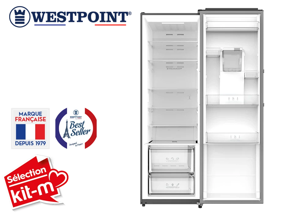 Réfrigérateur Armoire 1 Porte Westpoint (WLNMN-40E24EWD) Exclu Kit-M !!! Les meubles qu'on aime ! 2