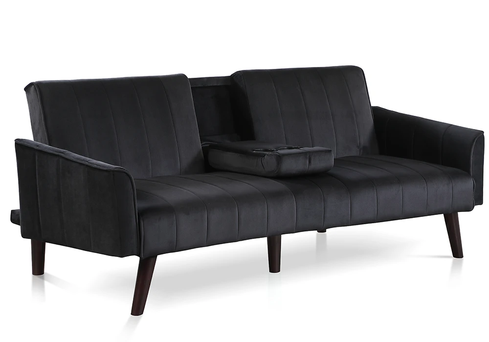 Banquette Clic Clac Noir avec Console Centrale Patricia Les Salons & Fauteuils Les meubles qu'on aime ! 2