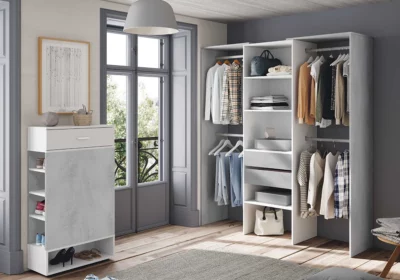 Dressing Double avec Tiroirs Tidy Armoires, Commodes & Chevets Votre Magasin de Meuble et Électroménager à La Réunion ! 2 Dressing Double avec Tiroirs Tidy