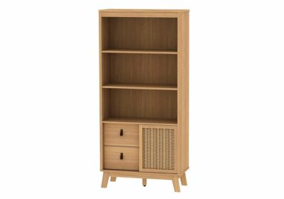 Lit 140x190cm Zebra Chambres à Coucher Votre Magasin de Meuble et Électroménager à La Réunion ! 5 Meuble de Rangement 1 Porte 2 Tiroirs (Collection Malang Zen)