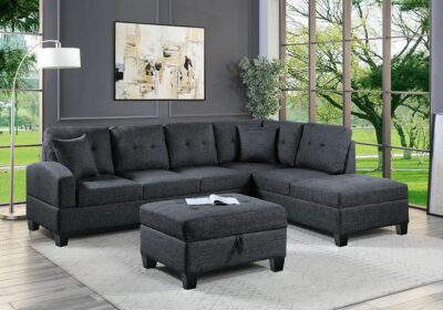 Salon d’Angle avec Pouf Angles Votre Magasin de Meuble et Électroménager à La Réunion ! 2 acheter salon d'angle 974 st louis réunion