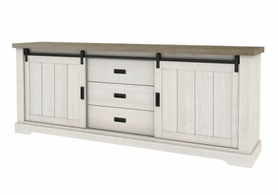 Meuble Bas 2 Portes 3 Tiroirs (Collection Georgetown)