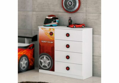 Commode 4 Tiroirs 1 Porte (Collection Sport Car) Chambres Enfant Votre Magasin de Meuble et Électroménager à La Réunion ! 2 acheter commode quartier français réunion 974